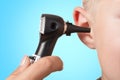 Examination with the otoscope