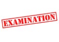 EXAMINATION Rubber Stamp Royalty Free Stock Photo