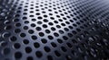 Examine Metal Surface with Repeating Perforations and Industrial Theme Royalty Free Stock Photo