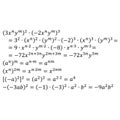 An example of algebraic multiplication of degrees with the same base square brackets degree in degree