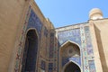 Example of decoration of mosque madrasah tile-work in the Muslim world Uzbekistan