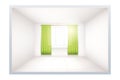 Example of empty room with window.