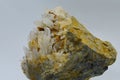 Example of flint quartz mineral crystals, sedimentary cryptocrystalline. Royalty Free Stock Photo