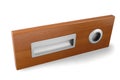 Example of furniture accessories - door furniture handles isolated with clipping path