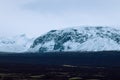 Large Ice Rock Mountain View from Thingvellir, Iceland