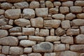 Example of Inca brickwork inside Machu Picchu