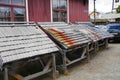 Example Of Roof Tiles At Roros, Trondelag County, Norway