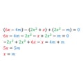 An example of solving an algebraic parametric equation with one variable. Positive and negative numbers are square