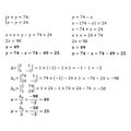 An example of solving a system of equations with two variables method of adding the method of substitution using