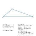 An example of solving an equation with one variable sum of the internal angles of a triangle