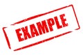 Example stamp Royalty Free Stock Photo