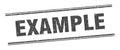 example stamp. example square grunge sign.