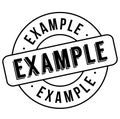 Example stamp typ Royalty Free Stock Photo