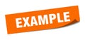 example sticker. Royalty Free Stock Photo