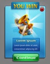 Example of a user interface for a computer game treasure hunt. Royalty Free Stock Photo