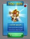 Example of a user interface for a computer game treasure hunt. Royalty Free Stock Photo