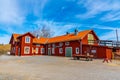 Examples of rural architecture in the Jamtli open-air museum in Ostersund, Sweden Royalty Free Stock Photo