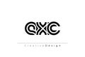 EXC Creative Unique Modern Letter Logo Design Royalty Free Stock Photo