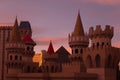 Excalibur Hotel and Casino at Sunrise time in Las Vegas, Nevada