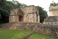 Remains of 8th-century Mayan village with a temples and pyramid, Ekbalam, Yucatan, Mexico Royalty Free Stock Photo