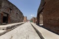 The excavated ruins of Pompeii city