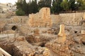 Excavated Ruins of the Pool of Bethesda and Church Royalty Free Stock Photo