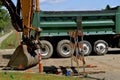 Excavating bucket and truck box