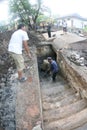 Excavating bunker Royalty Free Stock Photo