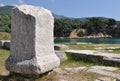 Excavation in Aliki, Thassos, Greece Royalty Free Stock Photo