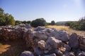 Excavation of the Minoan Palace in Malia Royalty Free Stock Photo