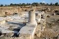 Excavations in the archaeological park Sepphoris Royalty Free Stock Photo