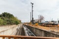 excavations for the undergrounding of the train tracks sant joan despi, sant feliu de llobregat.