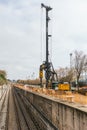 excavations for the undergrounding of the train tracks sant joan despi, sant feliu de llobregat.