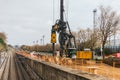 excavations for the undergrounding of the train tracks sant joan despi, sant feliu de llobregat.