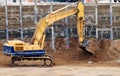 Excavator in action Royalty Free Stock Photo
