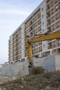 Excavator arm in action 2 Royalty Free Stock Photo