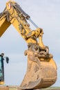 Excavator arm with backhoe Royalty Free Stock Photo