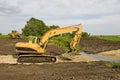 Excavator & Bulldozer on Job Site