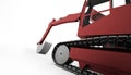 Excavator concept rendered Royalty Free Stock Photo