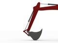 Excavator concept rendered Royalty Free Stock Photo