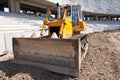 Excavator on construction site