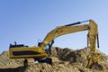 Excavator on Construction Site