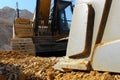 Excavator crawler digger Royalty Free Stock Photo