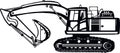 Excavator Dig Digger Machine Equipment - Construction Vehicle - Builder Building Build Fix Logo