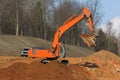 Excavator Digging