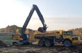 excavator equipment volvo construction Royalty Free Stock Photo