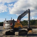 excavator equipment volvo construction Royalty Free Stock Photo