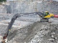 excavator equipment volvo construction Royalty Free Stock Photo
