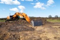 Excavator helps cultivate a nature reserve