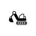 excavator icon. Elements of transport icon. Premium quality graphic design icon. Signs and symbols collection icon for websites, w